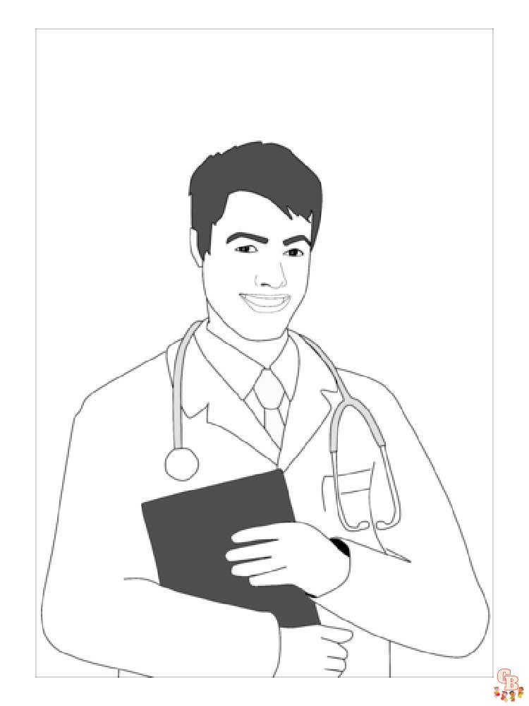 Doctor coloring pages printable and free for kids