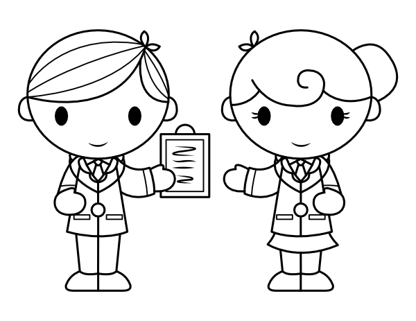 Printable doctors coloring page