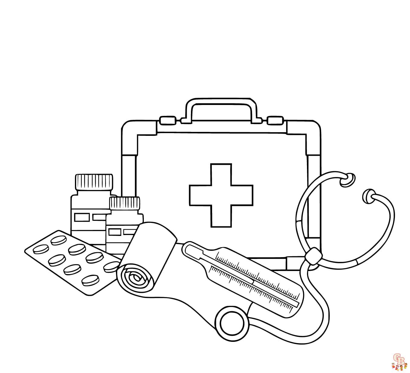 Printable medical coloring pages free for kids and adults