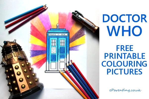 Free doctor who louring pages and printables