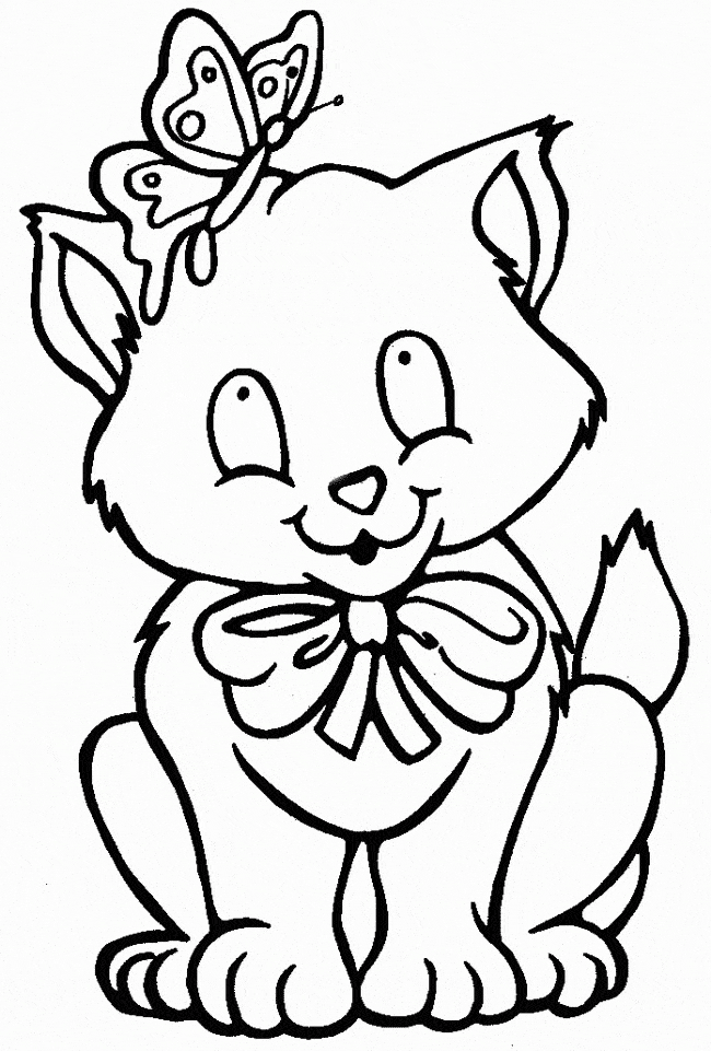 Cat coloring page