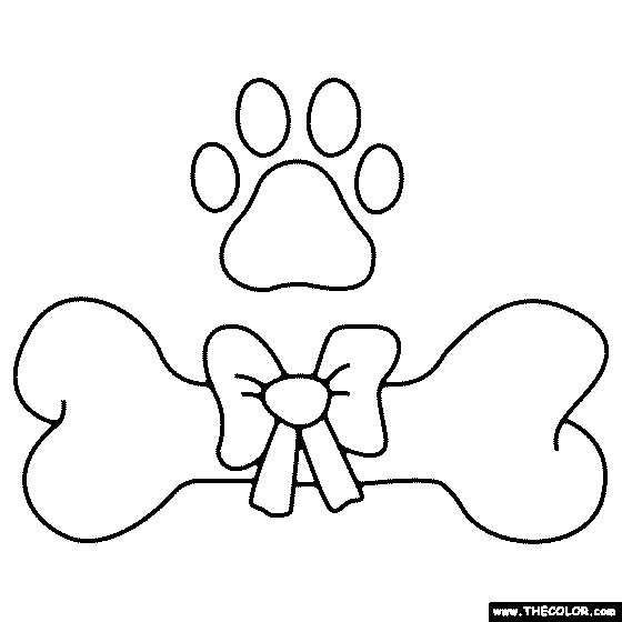 Dogs online coloring pages
