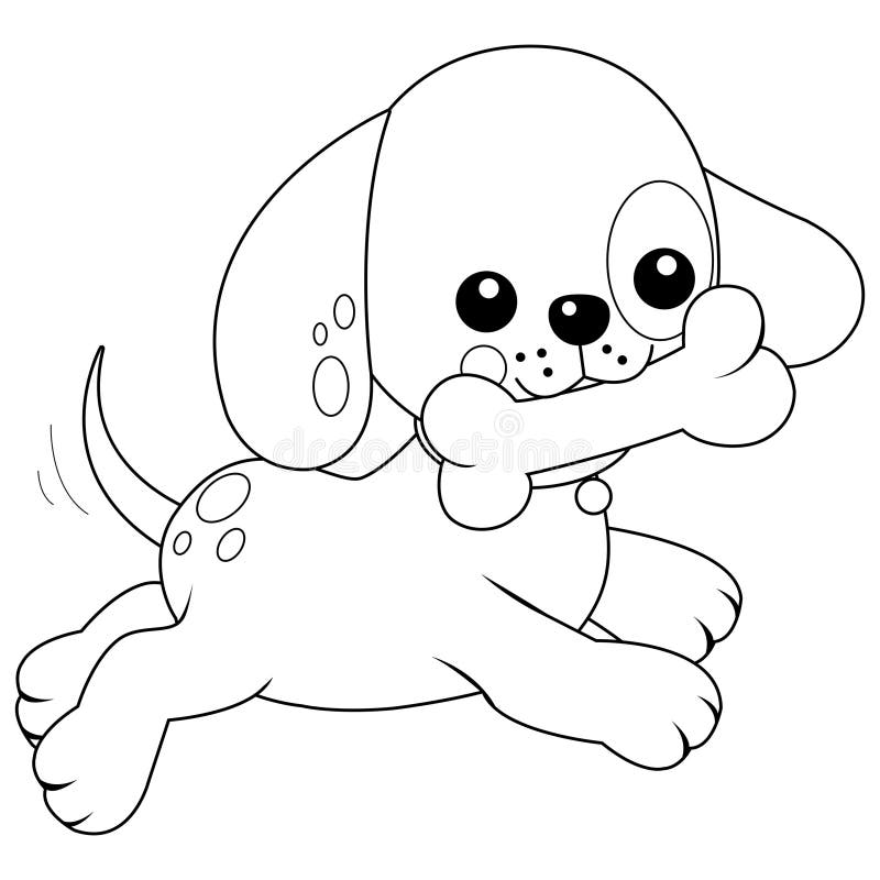 Dog bone coloring page stock illustrations â dog bone coloring page stock illustrations vectors clipart