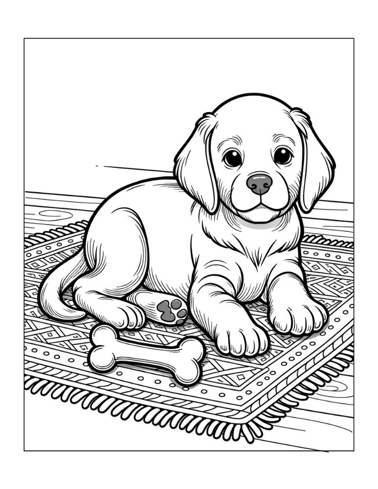 Free puppy coloring pages for kids