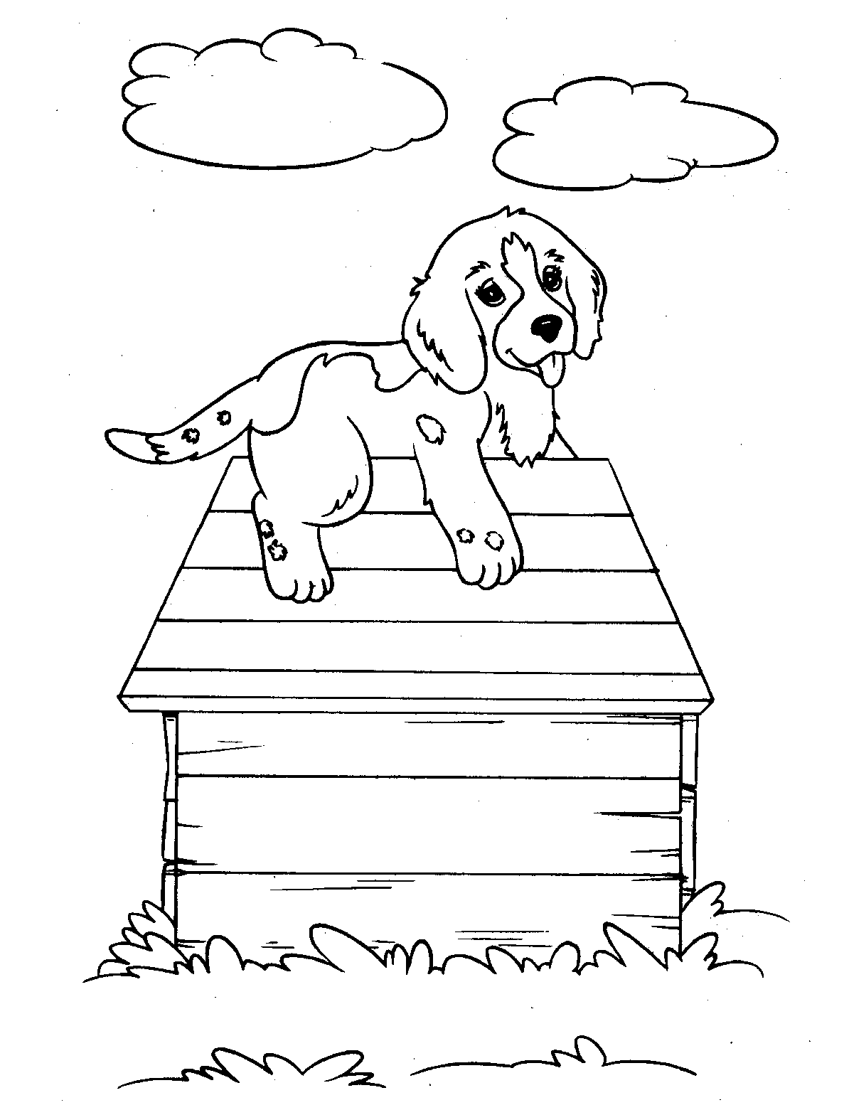 Free printable dog coloring pages for kids