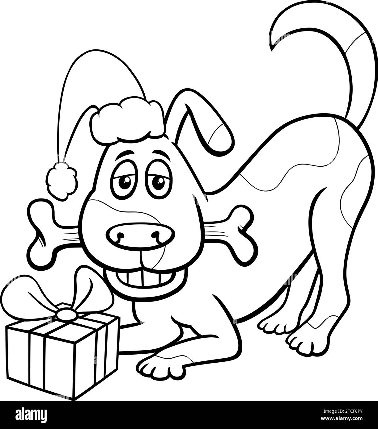 Cartoon dog bone black and white stock photos images