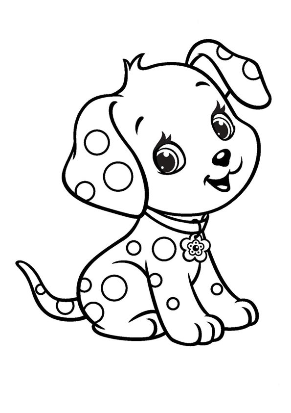 Puppy coloring pages for kids puppy coloring pages dog coloring page puppy drawing easy