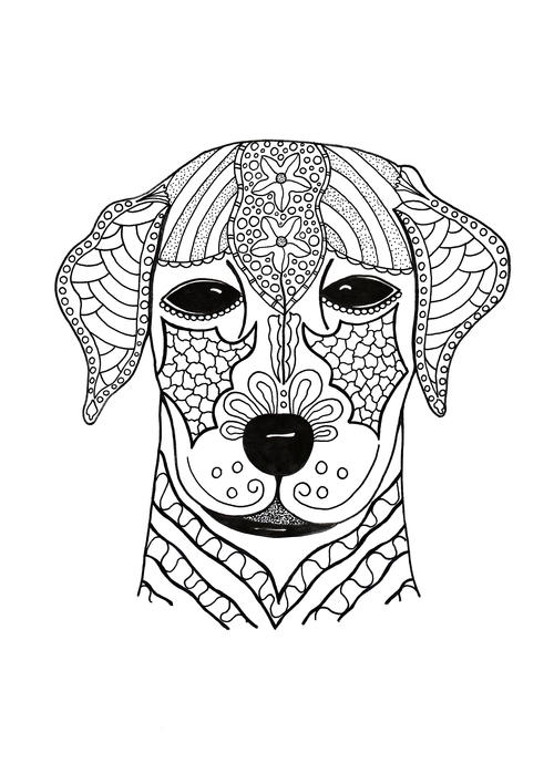 I woof you adult coloring page