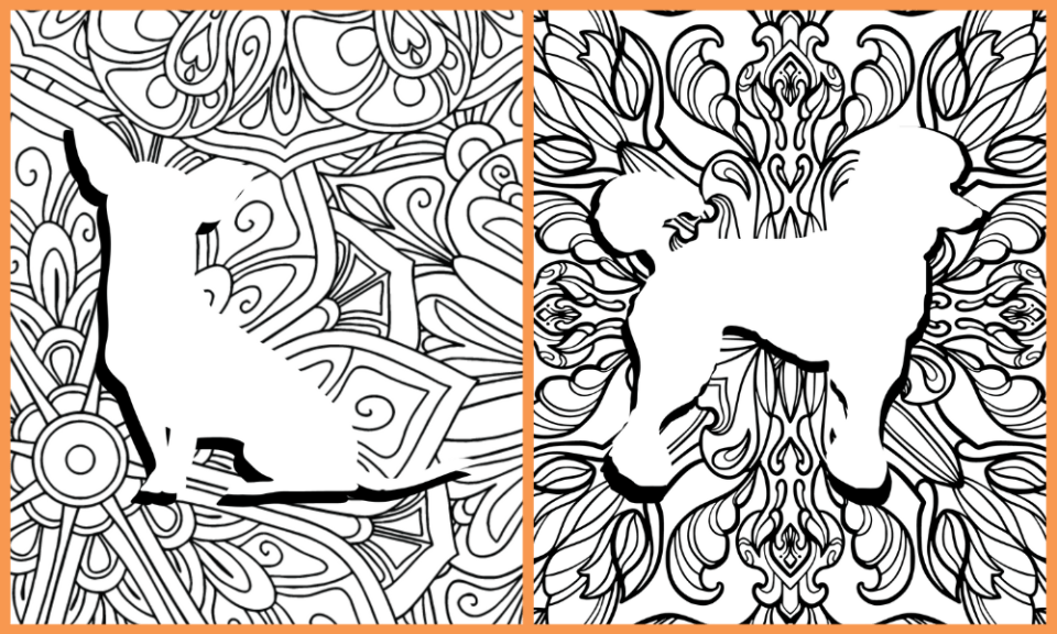 Printable dog coloring pages