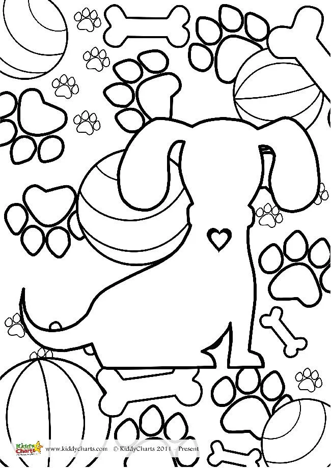 Free printable dog coloring pages for kids adults