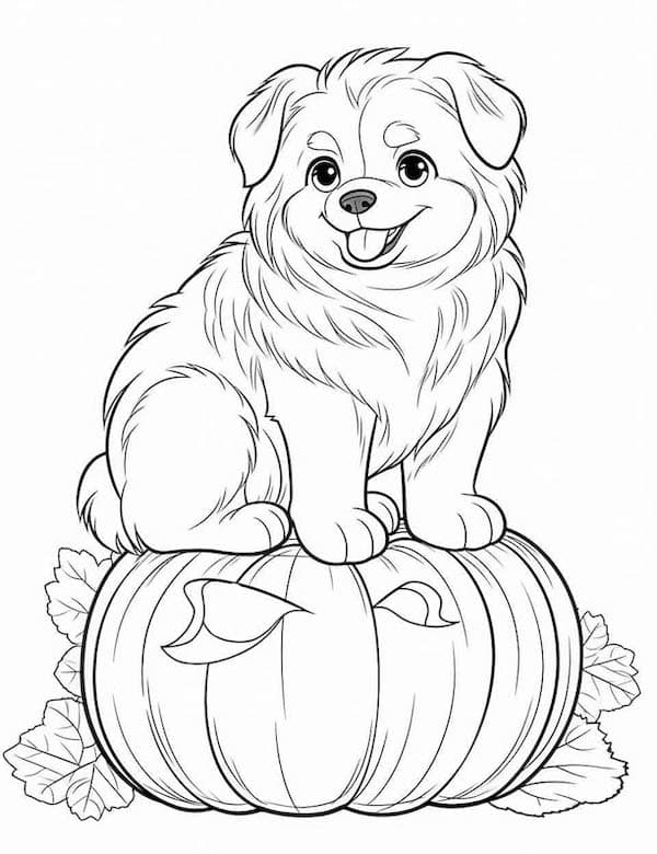 Dog coloring pages for kids and adults