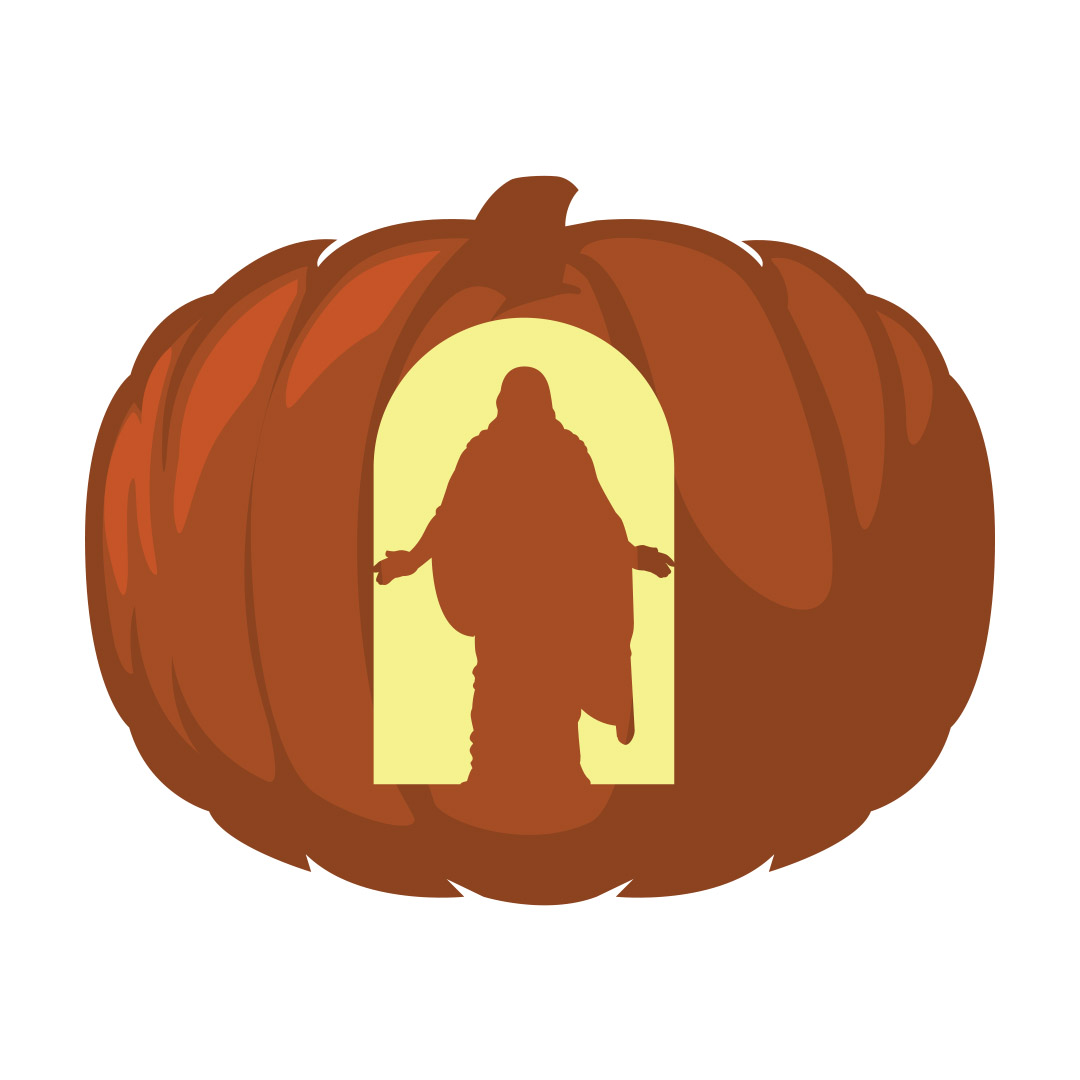 Christus statue pumpkin carving template