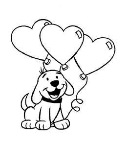 Coloring page valentines day dog pets coraããµes para colorir pãginas de colorir animais pãginas para colorir