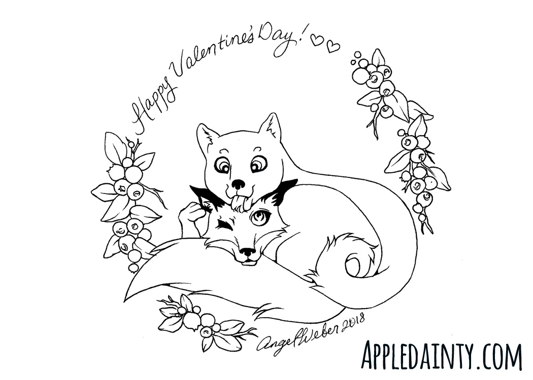 The fox the pupper â with free printable coloring sheet â