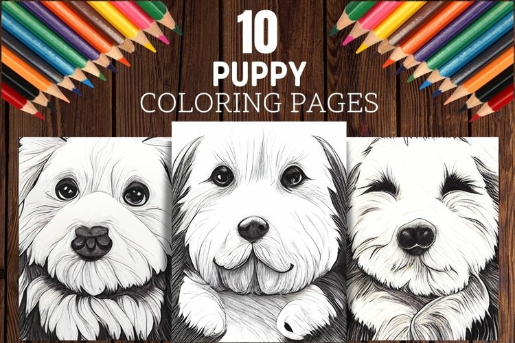Cute dog face coloring pages