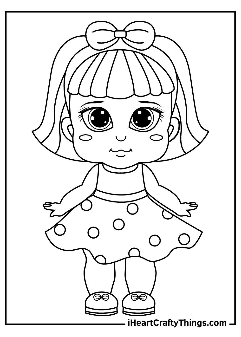 Dolls coloring pages free printables