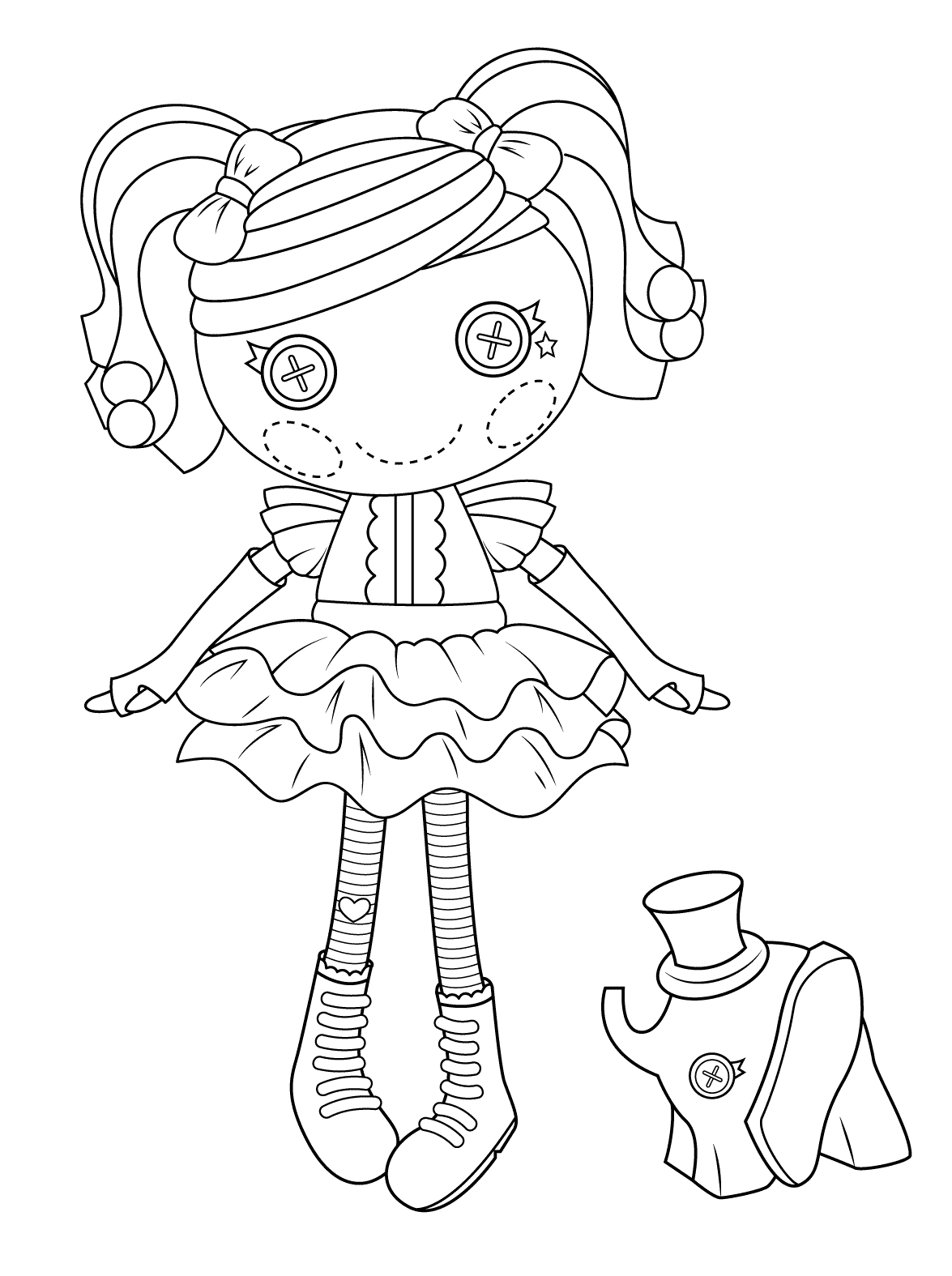 Doll coloring pages