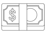 Heavy dollar sign emoji coloring page free printable coloring pages