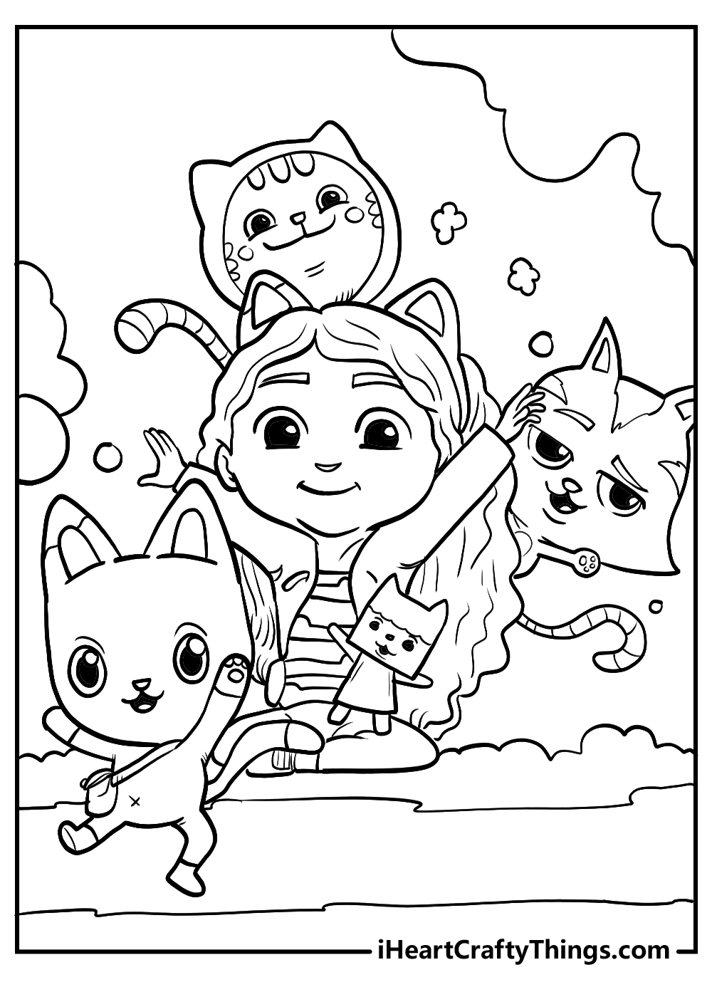 Printable gabbys dollhouse coloring pages updated