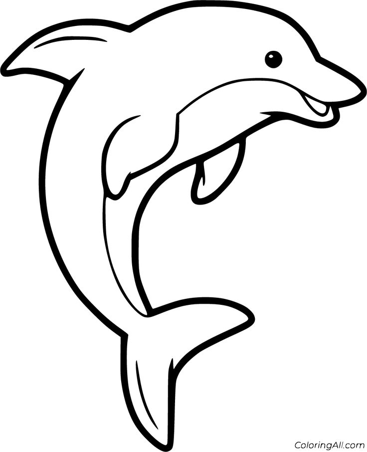 Free printable dolphin coloring pages in vector format easy to print from any device â dolphin coloring pages animal coloring pages free kids coloring pages