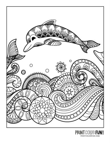 Printable dolphin coloring pages dive into a world of fun crafts learning activities at