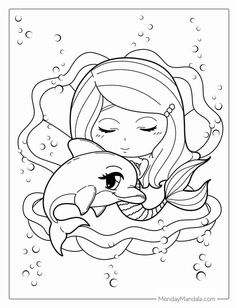 Dolphin coloring pages free pdf printables