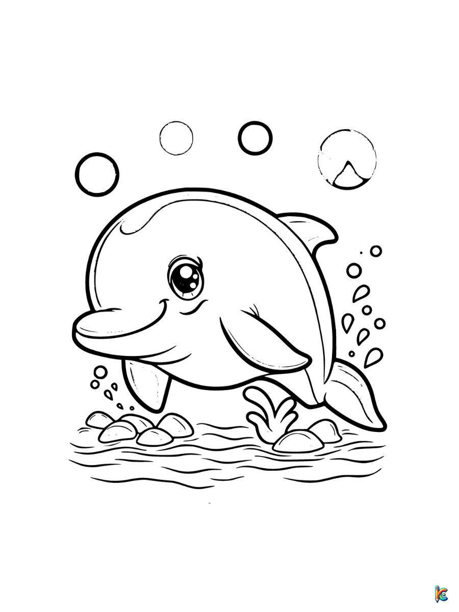 Dolphin coloring pages â