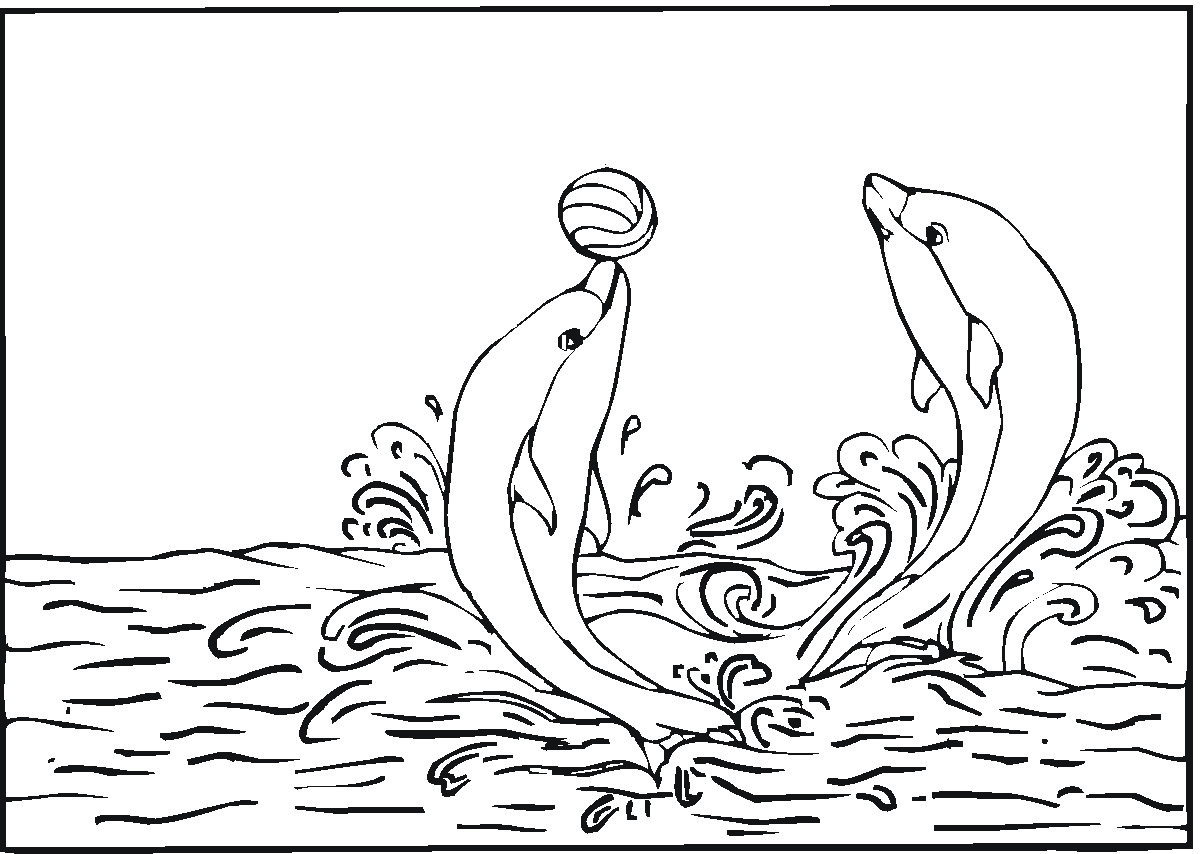 Free printable dolphin coloring pages for kids