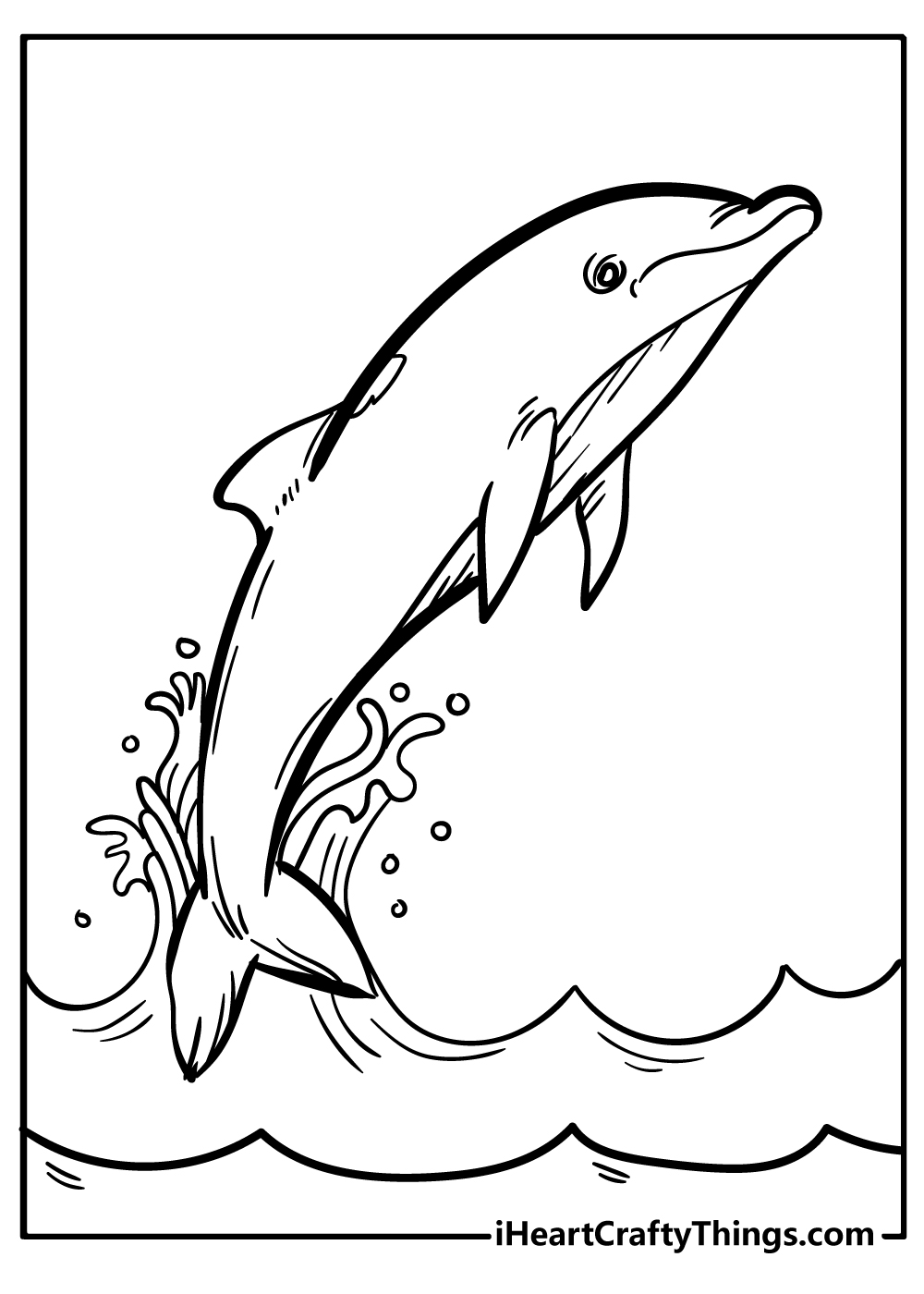 Dolphin coloring pages free printables