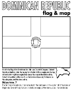 Places free coloring pages crayola flag coloring pages dominican republic flag dominican republic