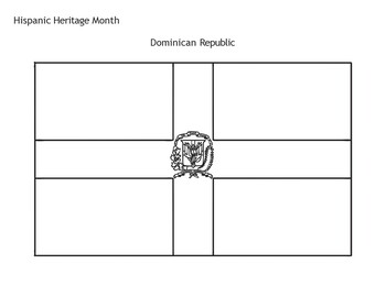 Hispanic heritage month flag coloring pageshispanic heritage coloring worksheet