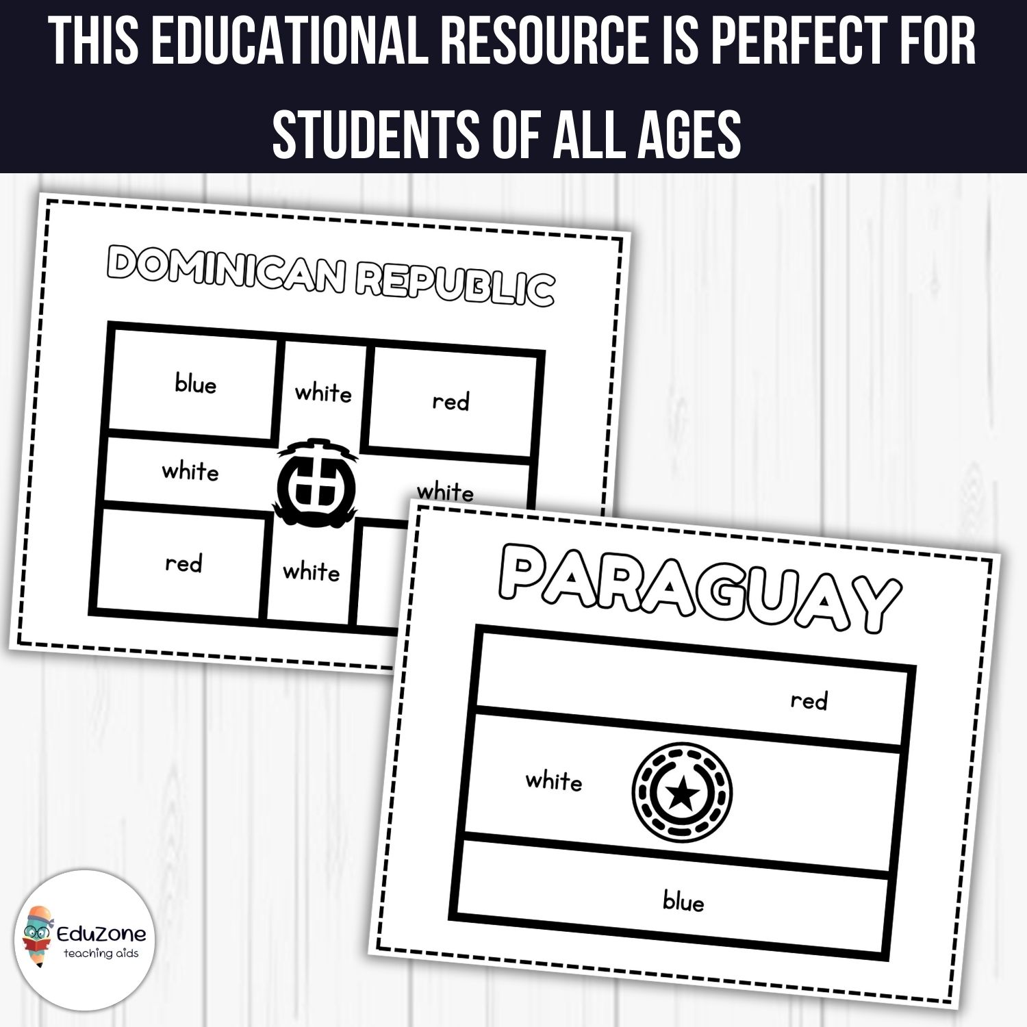 Printable hispanic countries flags coloring pages to promote creativity made by teachers