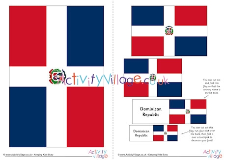 Dominican republic flag printable