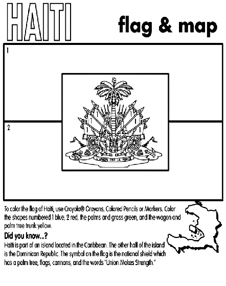 Haiti on crayola flag coloring pages coloring pages haiti flag