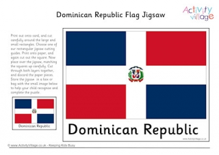 Dominican republic flag printable