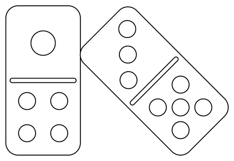 Dominoes coloring page free printable coloring pages