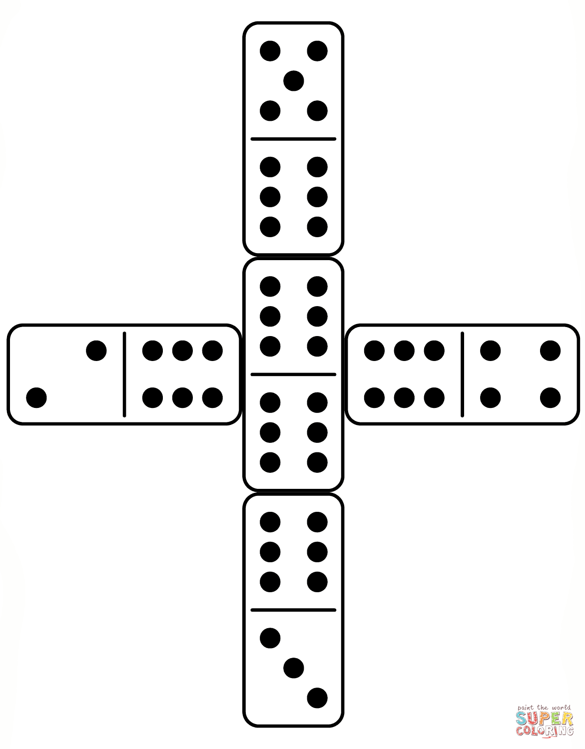 Dominoes coloring page free printable coloring pages