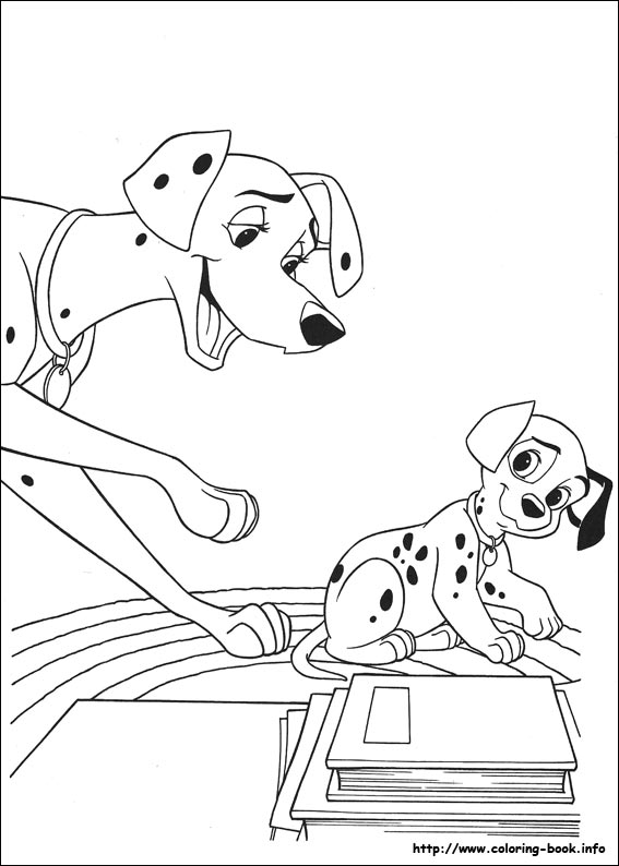 Dalmatians coloring picture