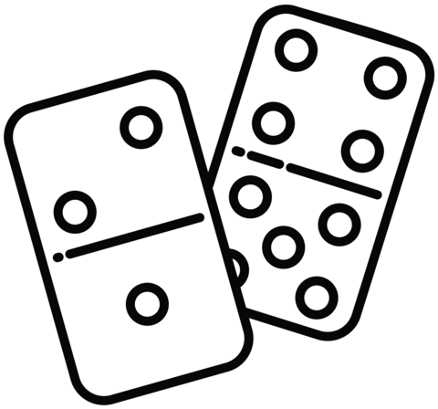 Dominoes coloring page free printable coloring pages