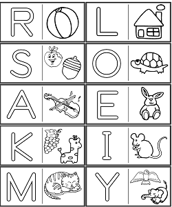 Printable alphabet dominos dominoes