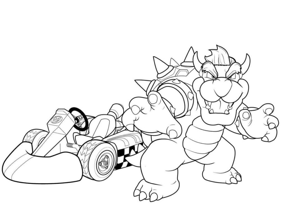 Bowser coloring pages by coloringpageswk on