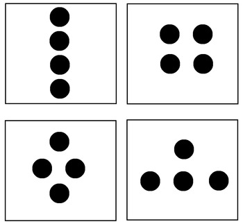 Subitizing dot cards