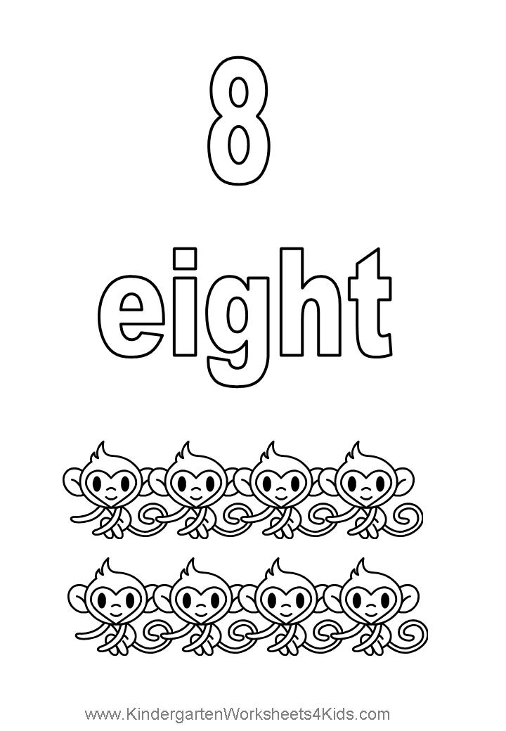 Number coloring pages