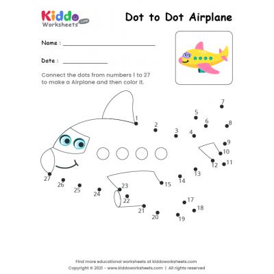 Free printable dot to dot pages