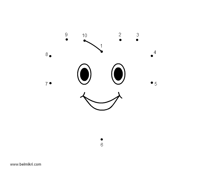 Printable coloring pages dot the dot