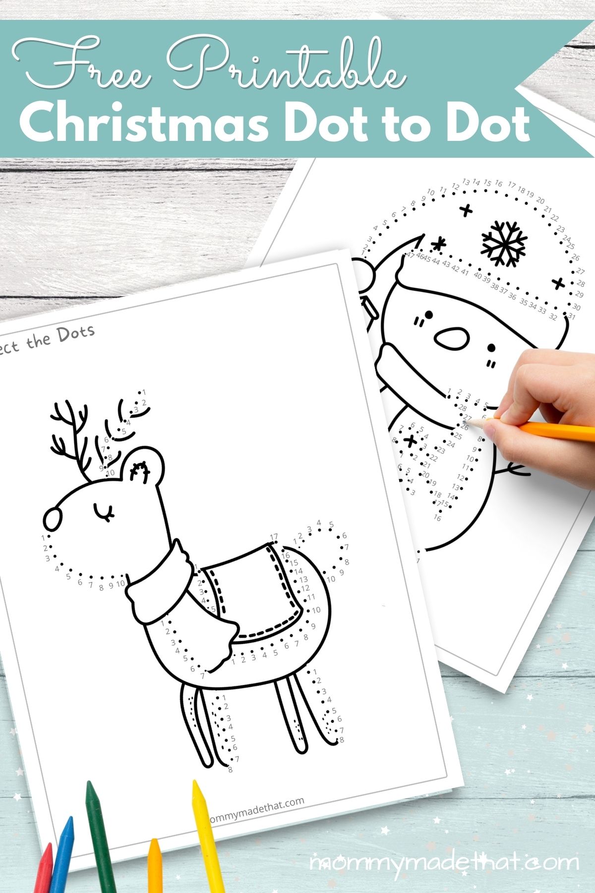 Free printable christmas dot to dot