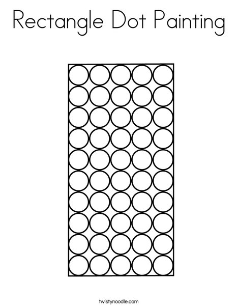 Rectangle dot painting coloring page