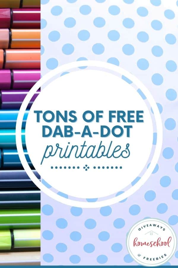 Mega list of free do a dot marker printables for kids