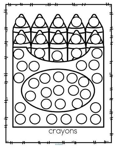 Back to school dot marker printables