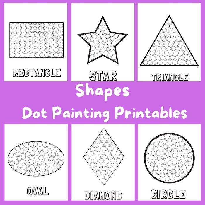 Dot painting printables for kids